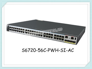 S6720-56C-PWH-SI-AC Huawei Network Switch 32 Gigabit Ports 16x100M/1/2.5/5/10G ports 4 10 Gig SFP+ PoE++