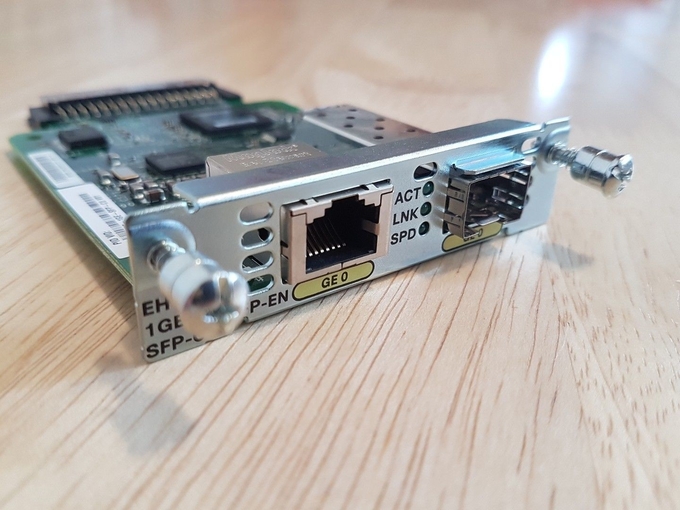 NEW Cisco EHWIC-1GE-SFP-CU Enhanced High-Speed WAN Interface Card