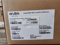  JL727A  	 Aruba 6200F 48G Class4 PoE 4SFP+ 370W Switch