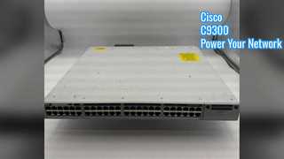 C9300-48P-E, Cisco Catalyst 9300 Switch, 48x1G PoE+/Modular uplinks/Network Essentials