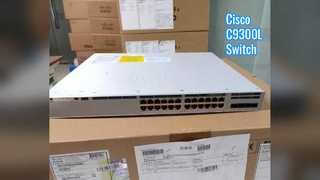 Cisco C9300L-24T-4G-E 9300 Switch, 24x1G Copper/4x1G SFP/Data Only