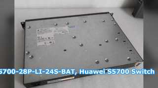 S5700-28P-LI-24S-BAT, Huawei S5700 Switch, 28xGig SFP/4x10/100/1000 or SFP/1 battery slot