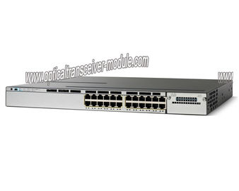 Cisco Network Switch WS-C3750X-24P-E 24 PoE+ Ports SFP+ IP Service License Gigabyte