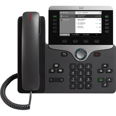 CP-8845-K9 Cisco IP Phone 480 X 272 Resolution 10/100/1000 Ethernet With G.729ab Voice Codecs