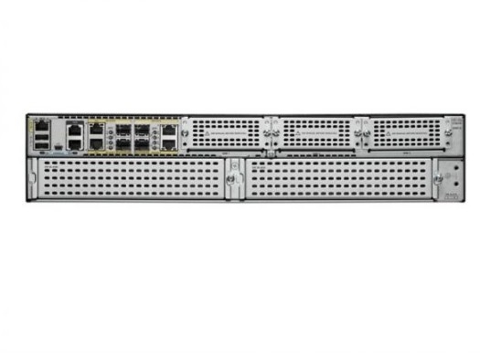 ISR4451-X/K9 Cisco ISR 4451 (4GE,3NIM,2SM,8G FLASH,4G DRAM), 1-2G System Throughput, 4 WAN/LAN Ports, 4 SFP Ports