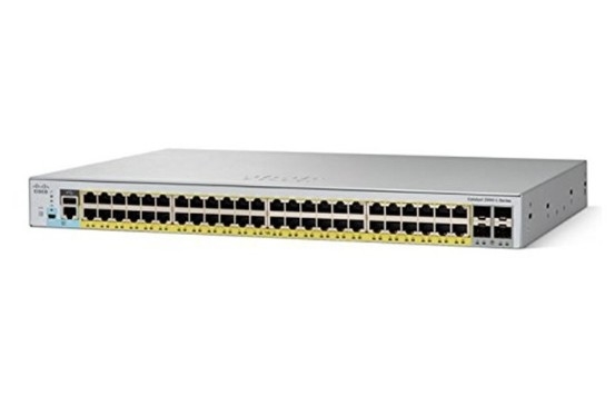 WS-C2960L-48PQ-LL Cisco Catalyst 2960L Switch 48 Port GigE PoE+  4x10G SFP+  Lan Lite