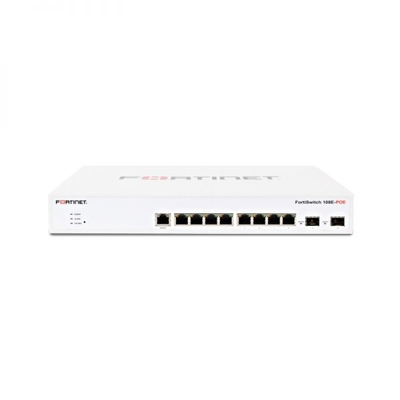 Fortinet FS-108E-POE Layer 2 FortiGate Switch Compatible PoE+ or 24x7 Software License FortiCare FS-108E-POE