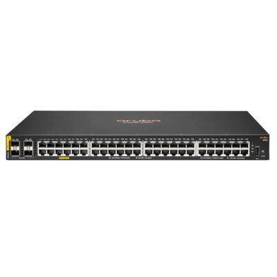 Aruba CX 6000 Managed Ethernet Switch with 48 x 10/100/1000 (PoE+) + 4 x Gigabit SFP Ports, 370 W PoE Budget, and Stackable Design