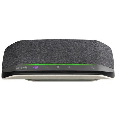 HP Poly Sync 10-M - Speakerphone hands-free - wired - USB-A, USB-C - silver - Certified for Microsoft Teams