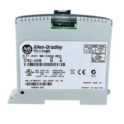 Allen‑Bradley 1762‑IQ16 MicroLogix 16‑Point 24V DC Sink/Source Digital Input Module