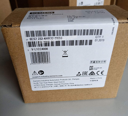 6ES7232-4HB32-0XB0 SIMATIC S7-1200 Analog Output Module SM 1232 2 AO PLC Module 6ES7 232-4HB32-0XB0