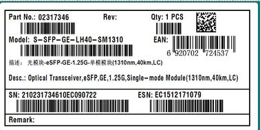 S-SFP-GE-LH40-SM1310 , Huawei AR G3 Optical TransceiverS-SFP-GE-LH40-SM1310