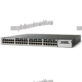 Fully Managed Fibre Optic Network Cisco Switch WS-C3750X-48P-L 48 PoE  Port