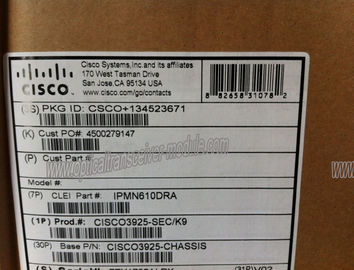 Industrial Network Cisco Modular Router , Gigabit Wired Router CISCO3925-SEC/K9