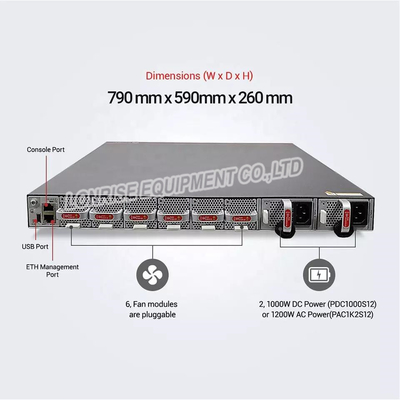 CE6820-48S6CQ-B Huawei CloudEngine 6800 Data Center Switches is an advanced networking solution designed for high-density 10G/100G connectivity