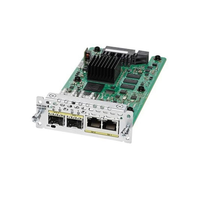 Cisco Ethernet WAN Network expansion Interface Module NIM-2GE-CU-SFP  brings high-density Small Form-Factor Pluggable (SFP)