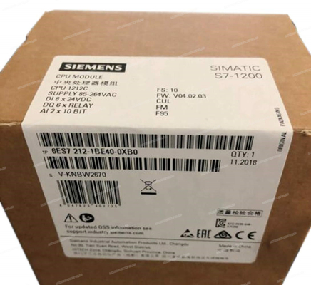 SIEMENS 6ES7212-1BE40-0XB0 PLC Industrial Control original new S7-1200 6es7212-1be40-0xb0 Cpu Module