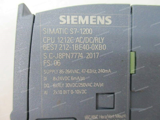 SIEMENS 6ES7212-1BE40-0XB0 PLC Industrial Control original new S7-1200 6es7212-1be40-0xb0 Cpu Module