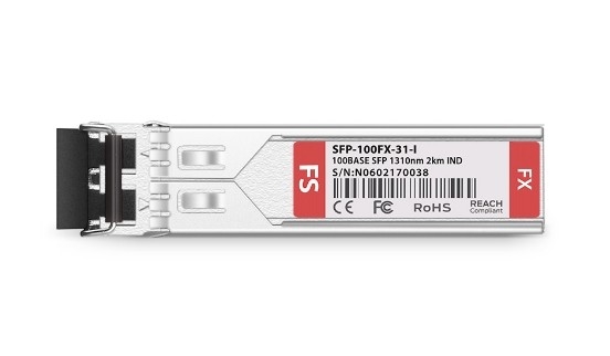 Cisco GLC-FE-100FX Compatible 100BASE-FX SFP 1310nm 2km Industrial DOM Duplex LC MMF Transceiver Module