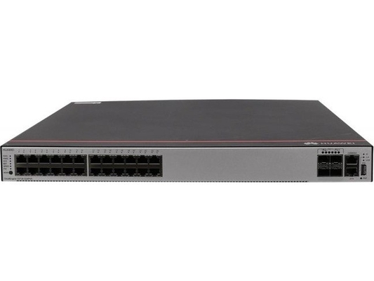 S5735-S24P4X, Huawei S5735-S switch, 24 x 10/100/1000BASE-T ports, 4 x 10 GE SFP+ ports, PoE+, without power module