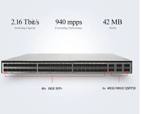 CE6881-48S6CQ-B Switch (48*10G SFP+, 6*100G QSFP28, 2*AC Power Supply, Port Side Air Inlet)