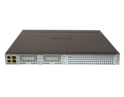 ISR4331-SEC/K9 Cisco 4000 Router  100Mbps-300Mbps System Throughput  3 WAN/LAN Ports  2 SFP Ports  Multi-Core CPU