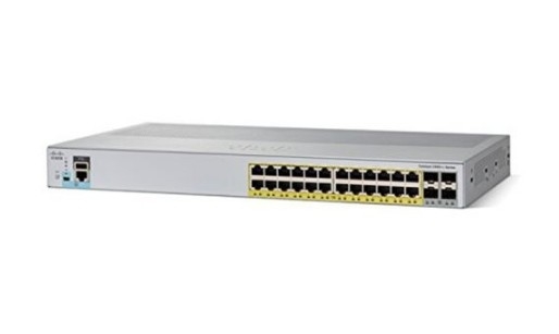 WS-C2960L-24PQ-LL Cisco Catalyst 2960L Switch 24 Port GigE PoE+  4x10G SFP+  Lan Lite