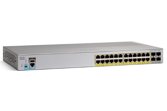 WS-C2960L-24PQ-LL Cisco Catalyst 2960L Switch 24 Port GigE PoE+  4x10G SFP+  Lan Lite