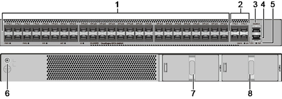 Huawei S5731 S48S4X switch supports 48 GE SFP ports, 4 10GE SFP+ ports, without power module