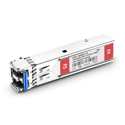 Huawei S-SFP-FE-LH40-SM1310 Compatible 100BASE-EX SFP 1310nm 40km DOM Duplex LC SMF Transceiver Module