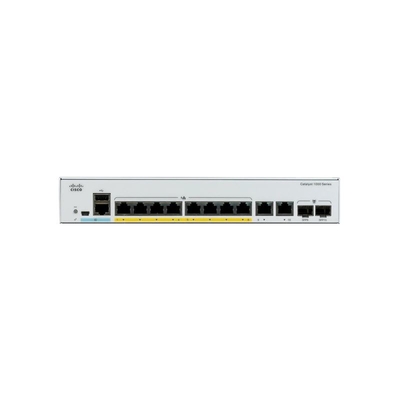 Cisco Catalyst 1000-8T-2G-L Network Switch, 8 Gigabit Ethernet (GbE) Ports, 2X 1G SFP/RJ-45 Combo Ports