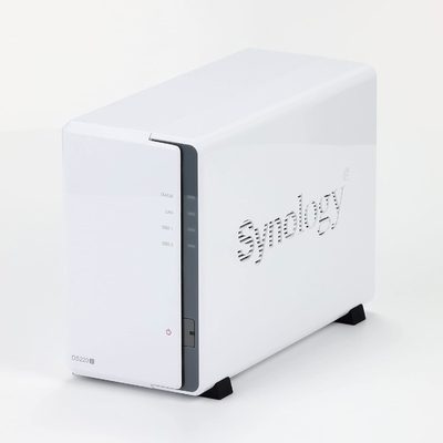 Synology 2 bay NAS DiskStation DS220j (Diskless), 2-bay; 512MB DDR4