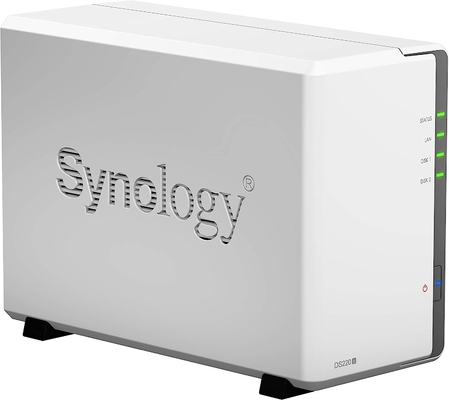 Synology 2 bay NAS DiskStation DS220j (Diskless), 2-bay; 512MB DDR4