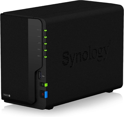 Synology DiskStation DS220+ NAS Server for Business with Celeron CPU, 6GB Memory, 8TB HDD Storage, DSM Operating System