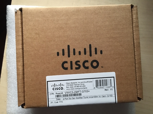 VWIC3-2MFT-G703  Cisco Voice/WAN Card  2 T1/E1 Interfaces For Cisco ISR 2 1900/2900/3900 Series Platform