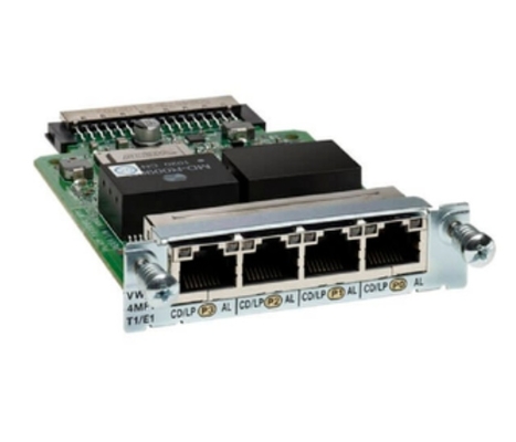 VWIC3-4MFT-T1/E1  4-Port T1/E1 MultiFlex Trunk Voice / WAN Interface Card