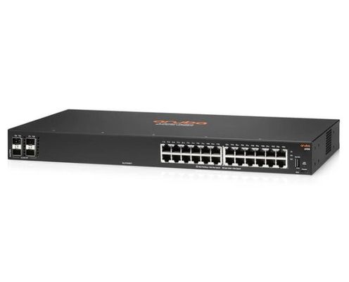 JL678A -Aruba CX 6100 Series Switch With (24) 10/100/1000 Ports + (4) SFP+ Ports  Factory Sealed