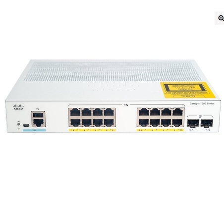 C1000-16T-2G-L Cisco Catalyst 1000 Switch 16x 10/100/1000 Ethernet Ports 2x 1G SFP Uplinks