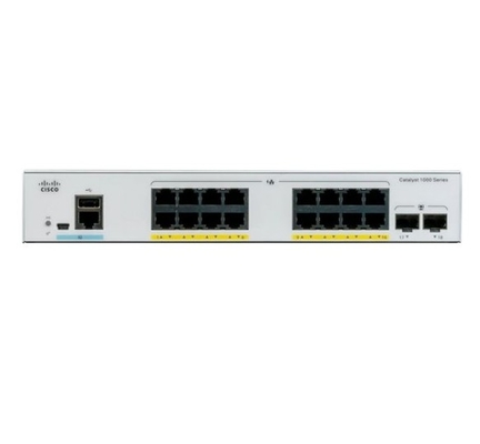 C1000-16T-2G-L Cisco Catalyst 1000 Switch 16x 10/100/1000 Ethernet Ports 2x 1G SFP Uplinks