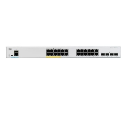 C1000-24FP-4X-L Cisco Catalyst 1000 Switches 24x 10/100/1000 Ethernet PoE+ Ports And 370W PoE Budget  4x 10G SFP+