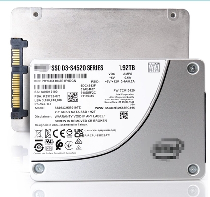 SSDSC2KB038TZ01 Intel D3-S4520 3.84 TB Solid State Drive - 2.5" Internal - SATA (SATA/600)