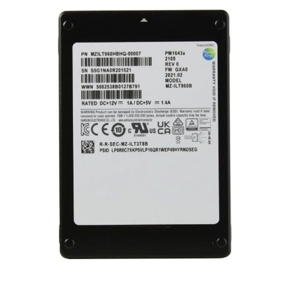 MZILT1T9HBJR-00007  Samsung PM1643A MZILT1T9HBJR-00007 SSD 1.92TB SAS 12Gb/s Brand New