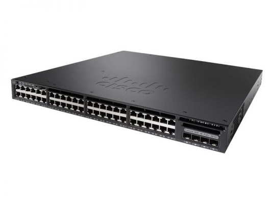 WS C3650 48PS S Catalyst 3650 48 10 100 1000 Ethernet PoE Ports  4 1G Uplinks Layer 3 Switching IP Base IOS Managed