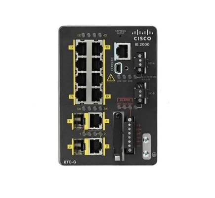 IE-2000-8TC-G-E - Industrial Ethernet 2000 Series IE2000 with 8FE Copper ports and 2GE Combo (Lan Base) - 1588
