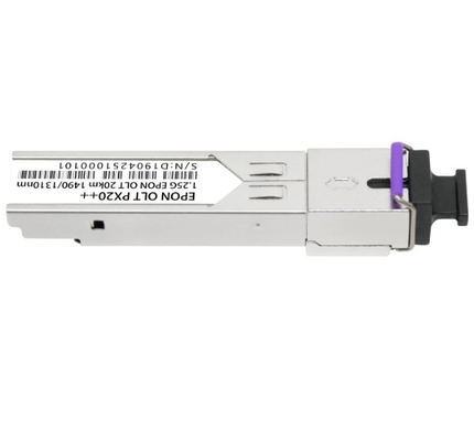 EPON OLT PX20+   20km  Tx 1490nm 1.25G  Rx 1310nm 1.25G  SFP Form-factor  SC/UPC  Receptacle Connector  