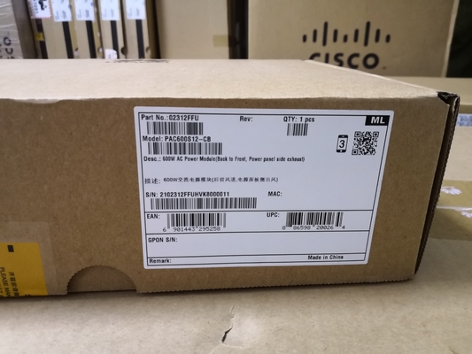 PAC600S12-CB  	
Huawei S6000 Switch 600W AC Power Module