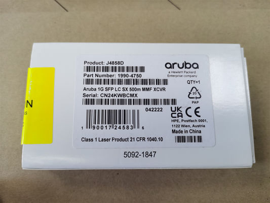 J4858D, Aruba J4858D Transceiver, 1G SFP LC/500m MMF/Aruba Series