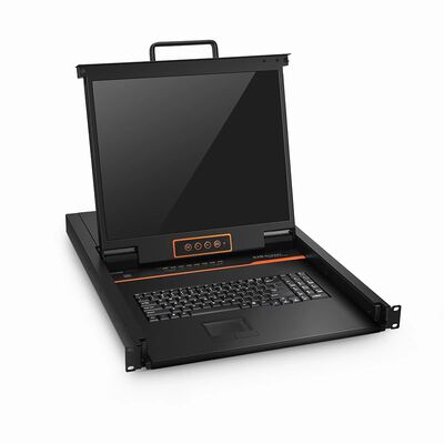 8-Port x1 User VGA 1U Rack-Mount USB KVM Switch with 19" LED, 8 x VGA Cables Included