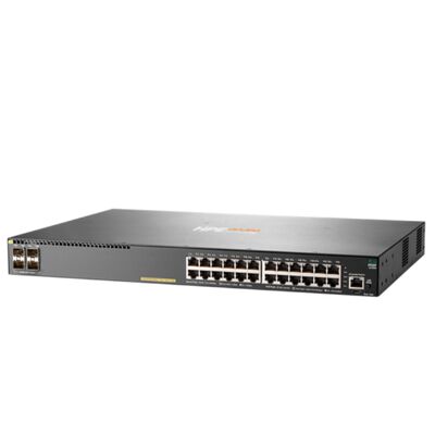 JL255A, Aruba 2930F Switch, 24xGE PoE+/4xSFP+/370W PoE Budget
