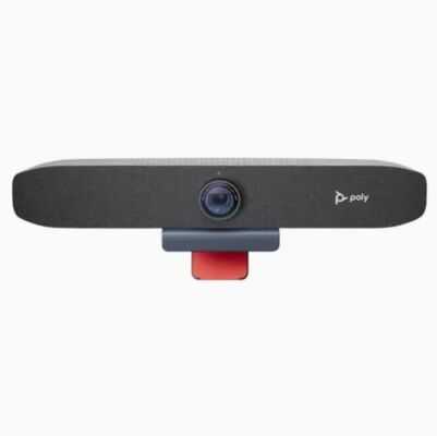 POLY STUDIO P15: 4K Ultra HD Personal Video Bar with AI Noise Cancellation & Auto Framing